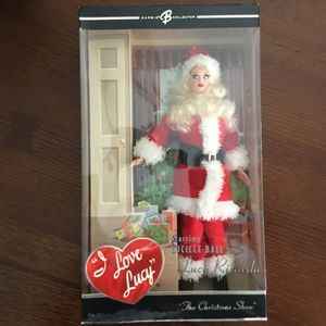 I love Lucy Barbie by Mattel “The Christmas Show”.